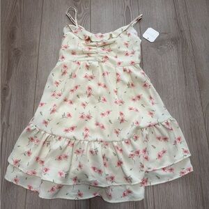 Altar’s State Floral Ruffle Hem Babydoll Skater Spring Dress